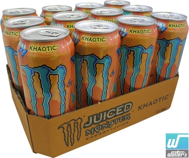 Monster Khaotic Energy + Juice 12 x 50cl