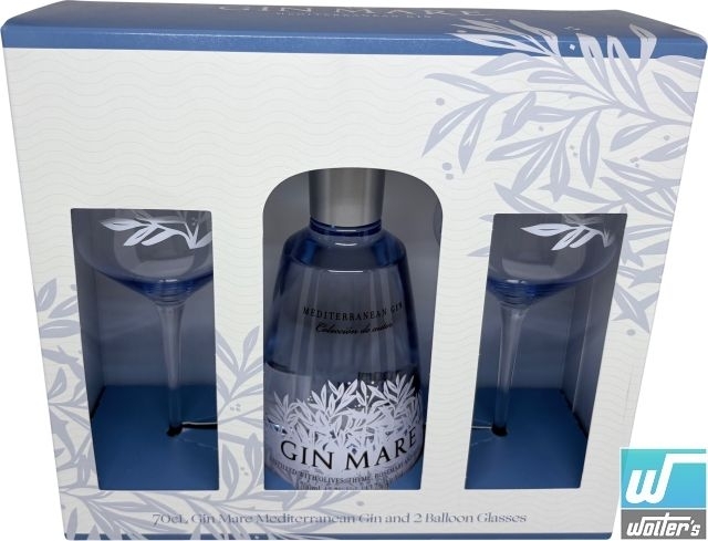 Gin Mare 70cl Set mit 2 Gläser