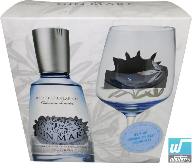 Gin Mare 70cl Set mit Glas
