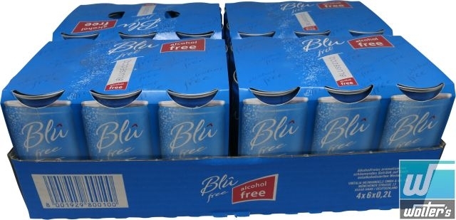 Blû Secco Free 0% 24 x 20cl Dose Aktion 18 + 6