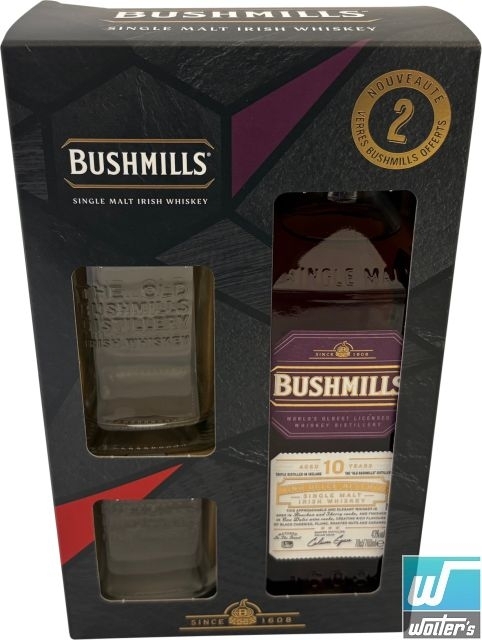 Bushmills 10y Vino Dulce Reserve 70cl GP+ 2 Gläser