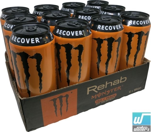 Monster Rehab Tea + Peach 12 x 50cl Dose