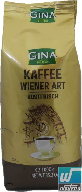 Gina Wiener Kaffee 1000g Bohnen