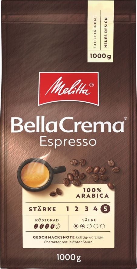 Melitta Bella Crema Café Espresso 1000g Bohnen Melitta Bella Crema Café Espresso 1000g Bohnen