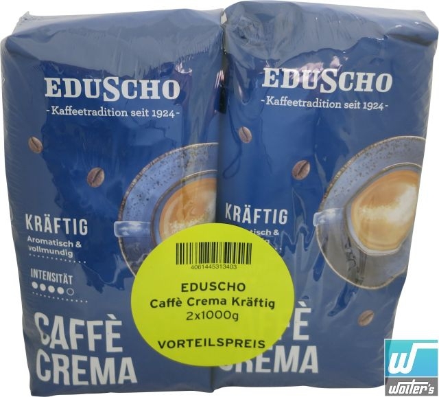 Eduscho Caffe Crema Kräftig 2 x 1000g