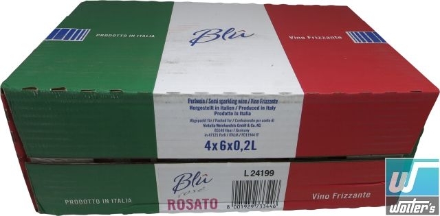 Blû Secco Rosé 24 x 20 cl Dose Aktion 18 + 6