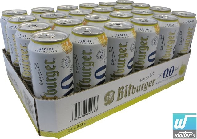 Bitburger Radler 24 x 50cl Dose Alkoholfrei