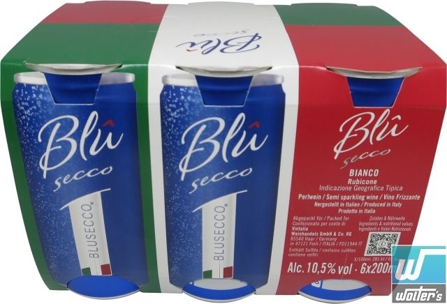 Blû Secco - Vino Frizzante 6x20cl Dose