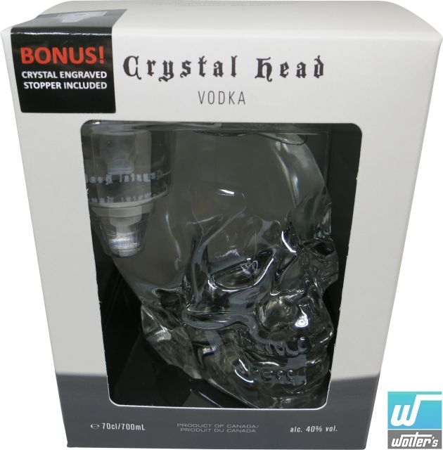 Crystal Head Vodka 70cl + Glasstopper