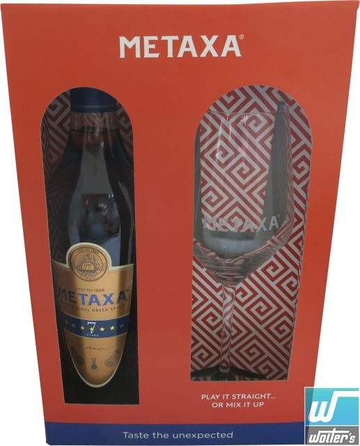 Metaxa 7 Sterne 70cl GP mit Glas