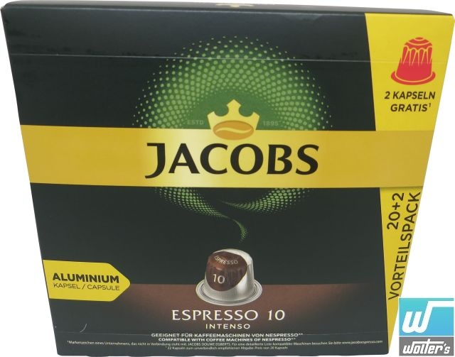 Jacobs Kapseln Espresso Intenso (10) 20 + 2