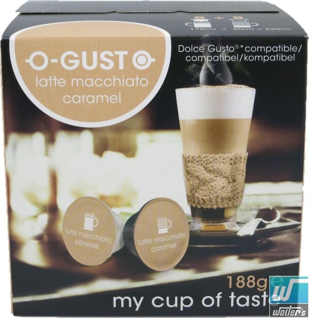 O-Gusto Latte Macchiato Caramel 8 + 8