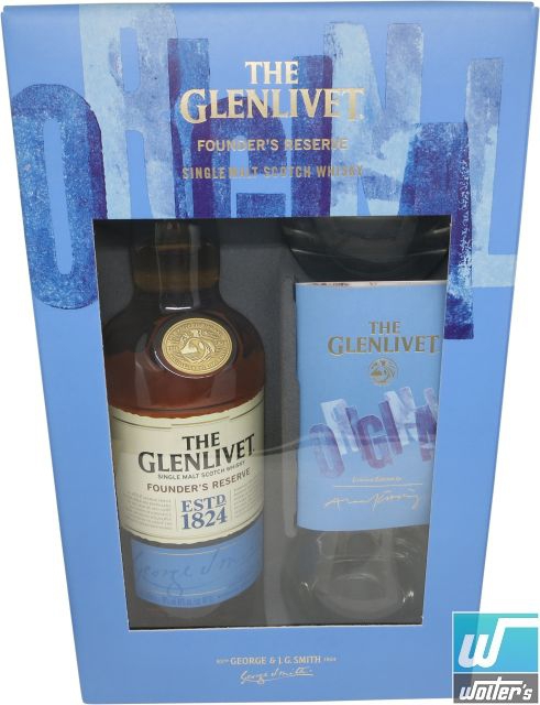 Glenlivet Founders Reserve 70cl Geschenkset