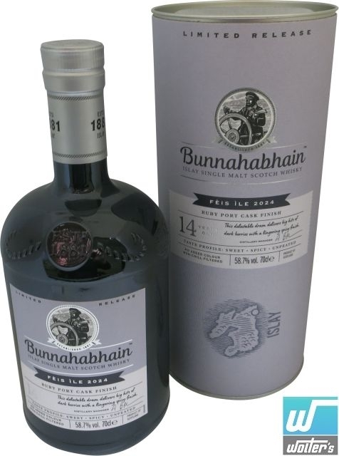 Bunnahabhain Feis Ile 2024 Ruby Port Cask 70cl