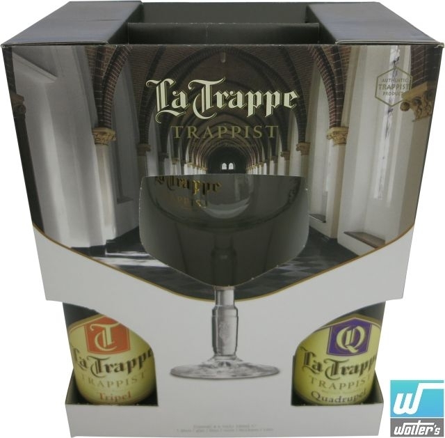 La Trappe Bier Geschenkset 4x33cl + Glas