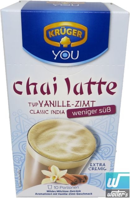 Krüger Chai Latte Classic India weniger Süß 10x14g