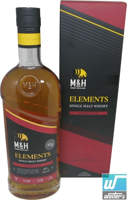 M&H Elements Sherry Cask Whisky 70cl