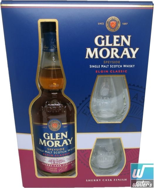 Glen Moray Sherry Cask 70cl Set mit 2 Gläsern