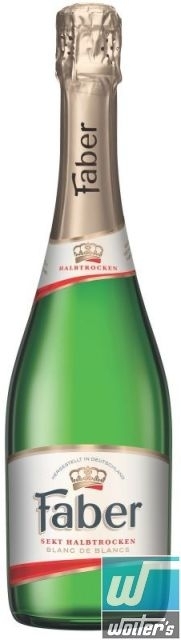 Faber Sekt Halbtrocken Blanc de Blancs 75cl