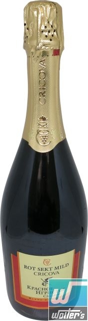 Cricova Sekt Rot Halbtrocken 75cl